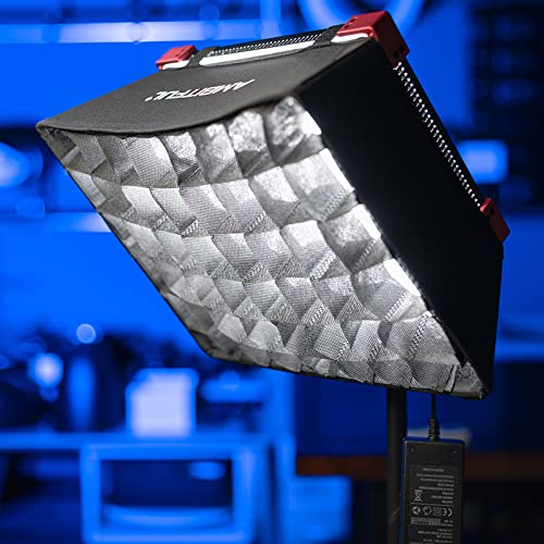 AMBITFUL LED Video Light Diffuser Honeycomb Grid Softbox Panel Light Softbox + Honeycomb Grid for LED Panel Light (35.5X 29.5cm/14''x11.6'')