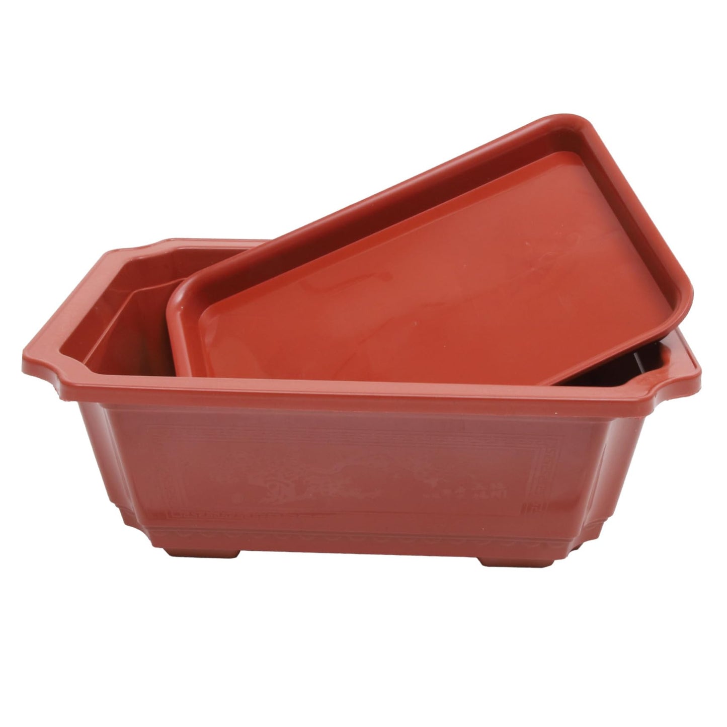 Kisangel Large Rectangular Bonsai Pot Plastic Planter Practical Flowerpot Flower Window Box for Plant Container