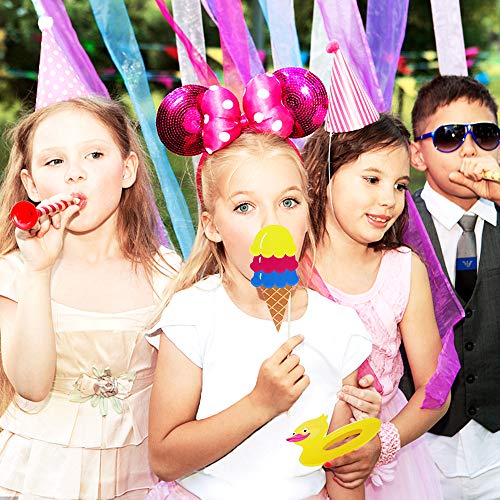 Pool Photo Booth Props Beach Pool Party Favors Summer Party Photo Props for Baby Shower, Birthday, Hawaii