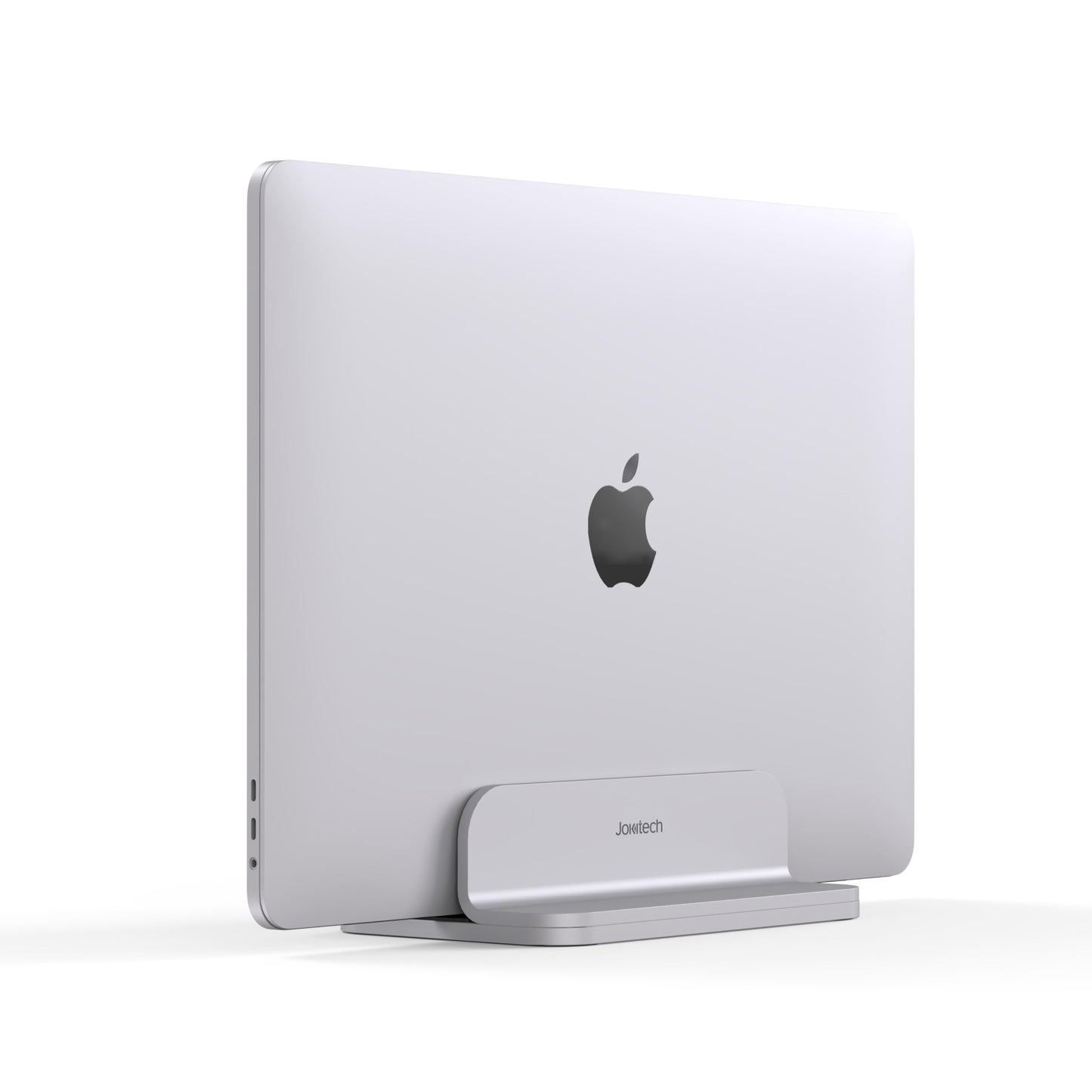 JOKItech Aluminum Laptop Stand, Sturdy and Adjustable, Compatible with Apple MacBook Pro/Air, Mac Mini, iPad Pro, Silver