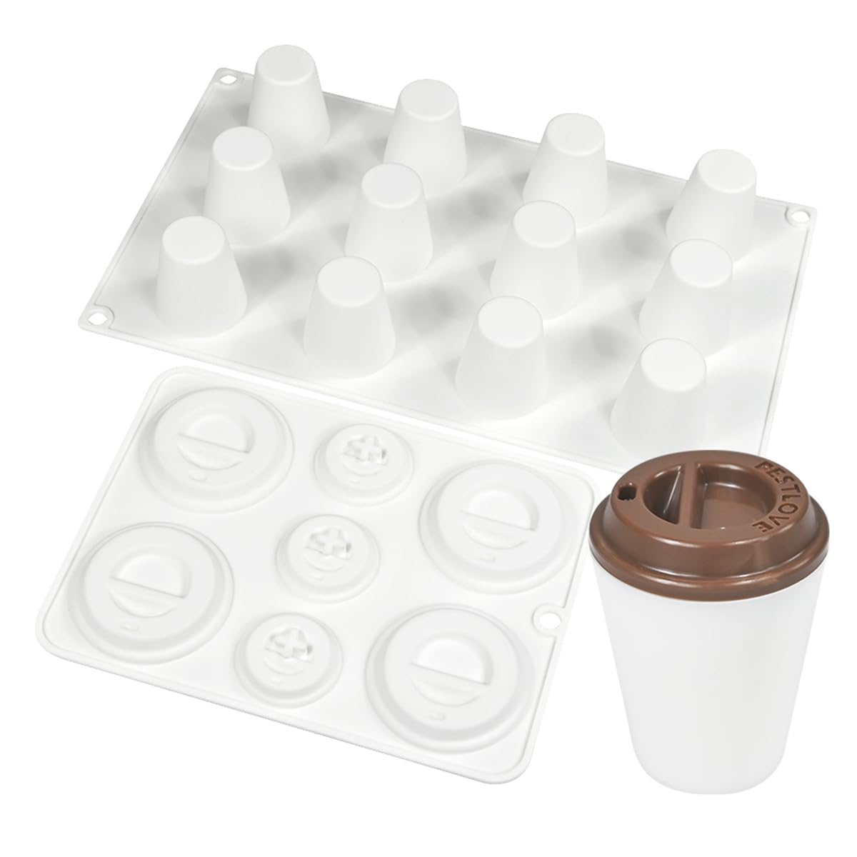 mostsom Cylinder Cup Shape Mousse Cake Mold For Making Chocolate Muffin Ice Shot Glass Mould Kitchen Baking Tool (A_ Small Cup)