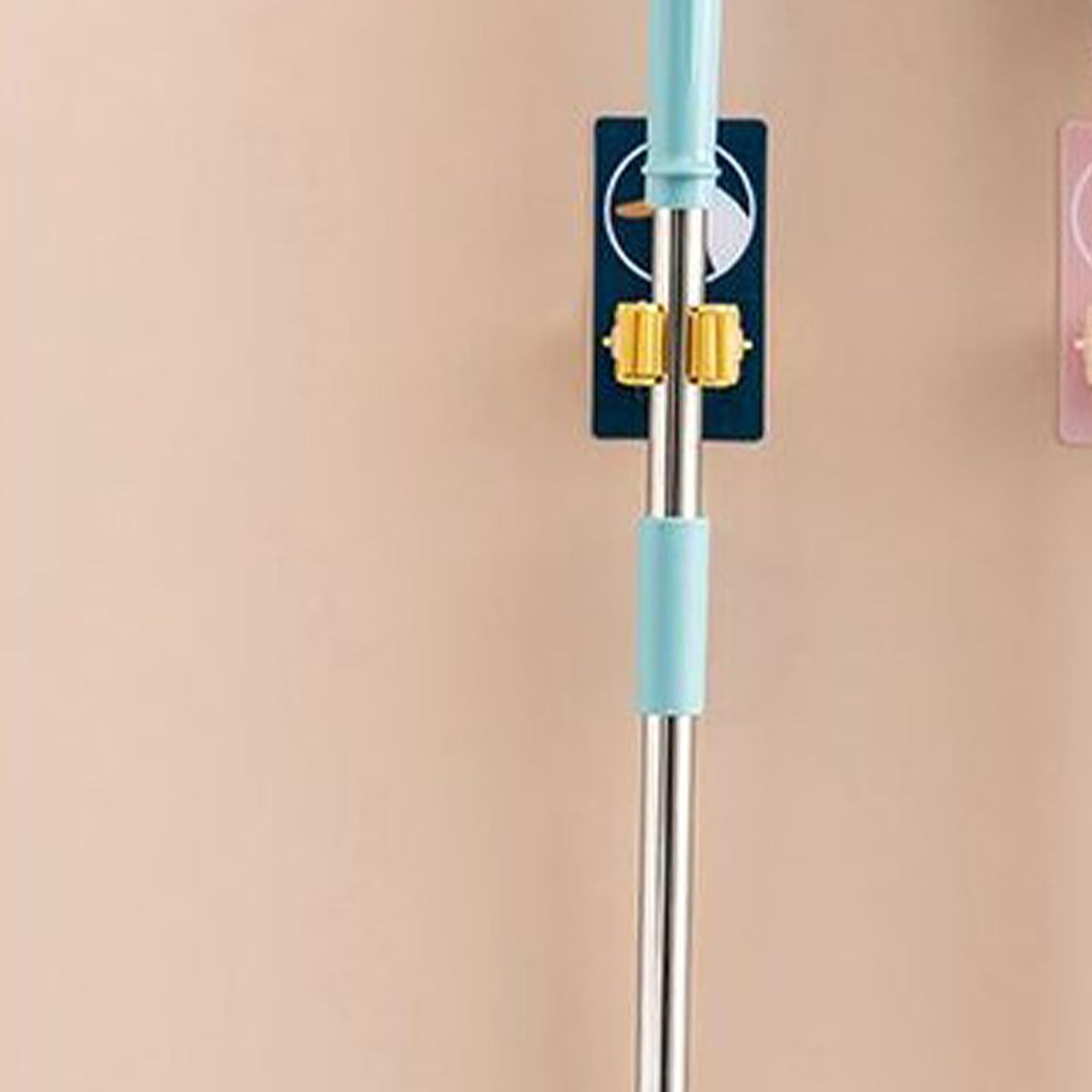 Broom Holder Heavy Duty Wall Mounted Multifunctional Punch Cartoon Space Saving Wall Mount Broom Holder