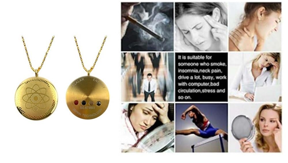 TAMHOPE Cosmic Metatron Cube Shield Defense Necklace,Terahertz Cosmic Energy Protection Necklace,Gold Color