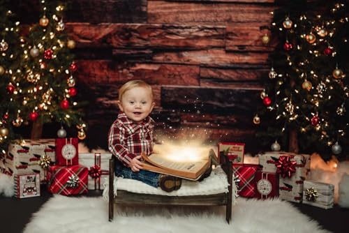 Kate 10x6.5ft Brown Wood Backdrop for Photography Retro Wood Plank Background Cotton Cloth Seamless - color: Wood 1, size: 10x6.5ft