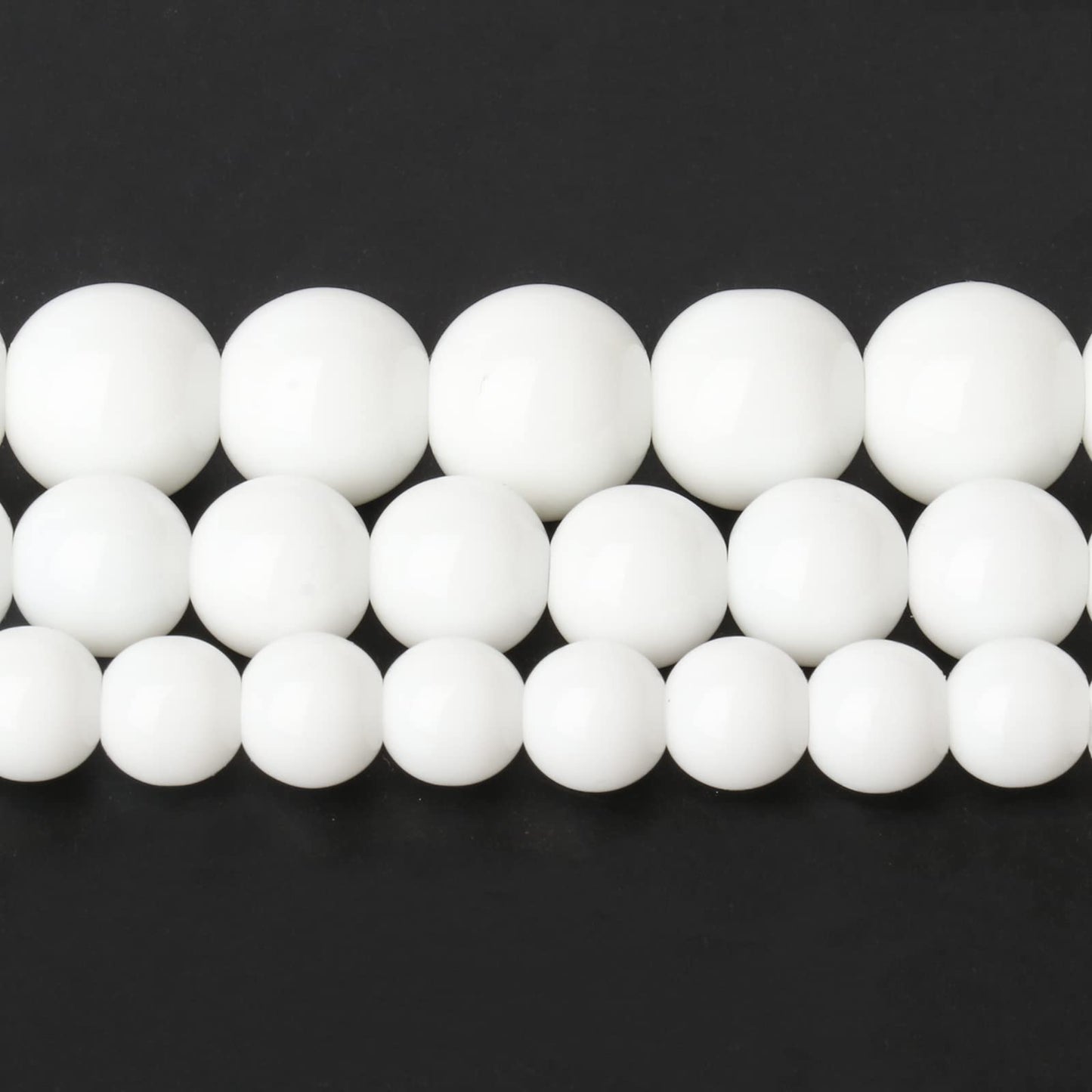 Song Xi White Tridacna Natural Stone Beads for Jewelry Making - 6mm Gemstone Beads