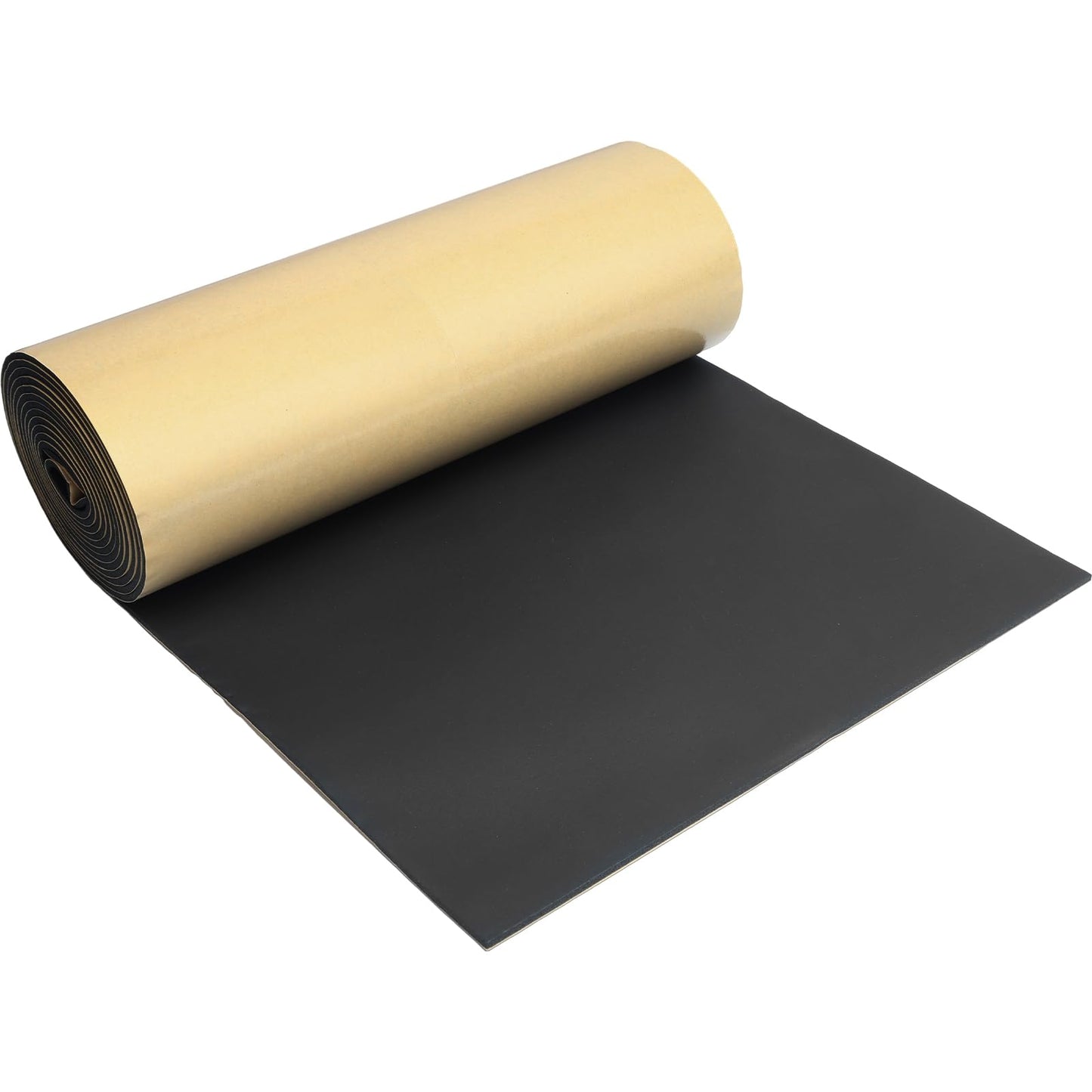 Storystore Foam Rubber Sheet with Adhesive, 12 x 59 x 1/4 Inch Closed Cell Insulation Neoprene Foam Sheet, Multi-Function Soundproof Weatherproof Foam Padding