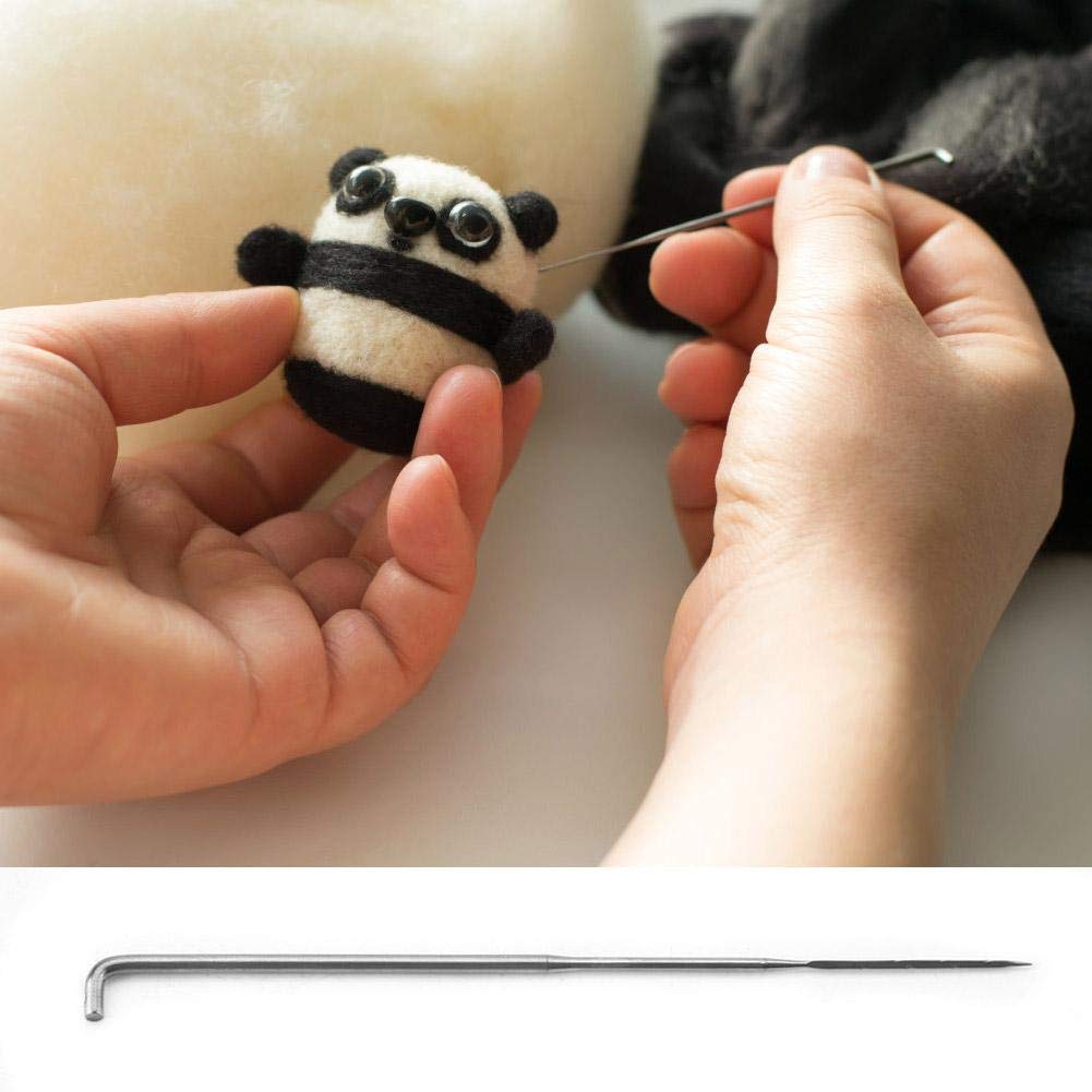 100Pcs Needle Felting Needles, 3 Sizes Wool Felting Needles Kit with Storage Box, Needle Felting Tools for DIY Craft, Wool Roving Sculpting, Starter Repair Kit (L/M/S)