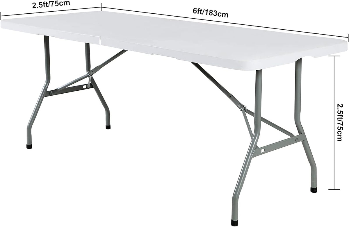 Spandex 6ft Waterproof Table Cover for Party,Wedding, Banquet, and Events(Orange)