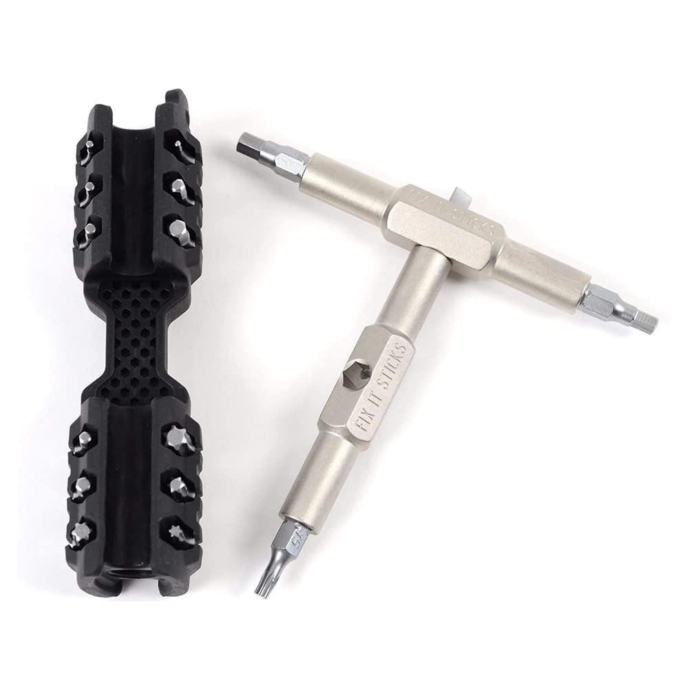 Fix It Sticks Replaceable Gun Care Multi-Tool with 16 Bits and Bracket - Hunting Edition