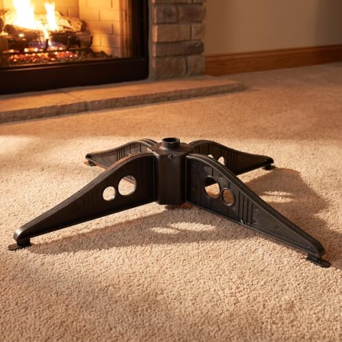 Healeved Compact Plastic Christmas Tree Stand Christmas Stand Stable Xmas Tree Holder for Home Use Detachable