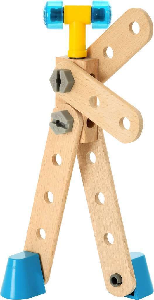 BRIO Builder Starter Set 34586 - Comprehensive 49 Piece STEM Building Set - Enhanced with Wood and Plastic Pieces - Ideal Learning Toy for Kids Aged 3 and Up - MESH Accredited