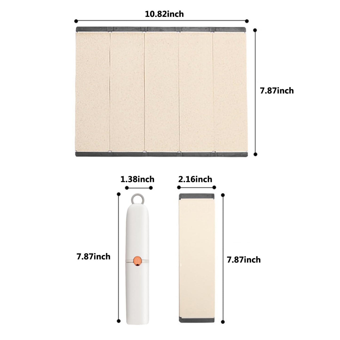 TOOPONE Small Cutting Board Set, 11 x 8 inches, Foldable Plastic Kitchen Boards for Food Prep