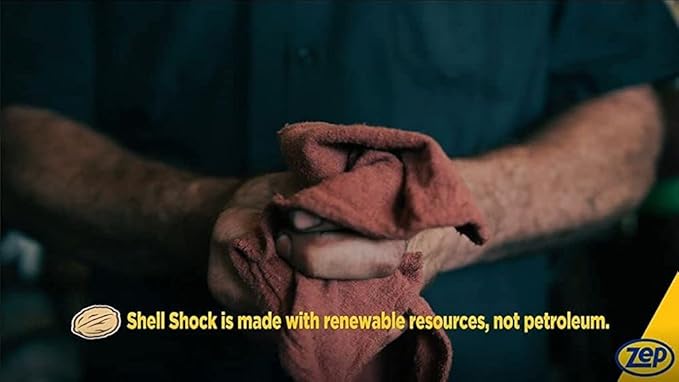 Zep Shell Shock Industrial Hand Cleaner - 1 Gallon (Case of 4) - 318524 - Made With Biodegradable Soy and Walnut-Based Formula For An Exceptional Clean