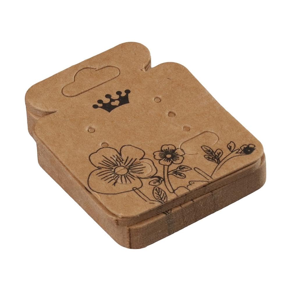 HomeSoGood 200Pcs Earring Cards Holder for Jewelry Earring Ear Studs,Jar Shape Earring Display Cards Hanging Holder Display Hang Cards