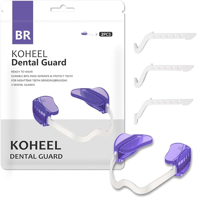 KOHEEL BR-PRO Adjustable Mouth Guard for Teeth Grinding and Clenching, No Boiling Night Guard, Stop Bruxism Dental Guard (4 Count)