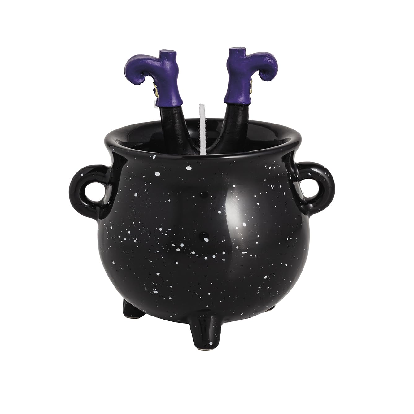 Mud Pie Halloween Cauldron Figural Wax Candle