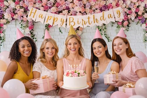 8x6ft Loral Wall Backdrop White Brick Flower Background Pink Rose Wedding Backdrop Romantic Garden Party Decoration for Bridal Shower Baby Shower Birthday Photo Booth - size: 8x6ft