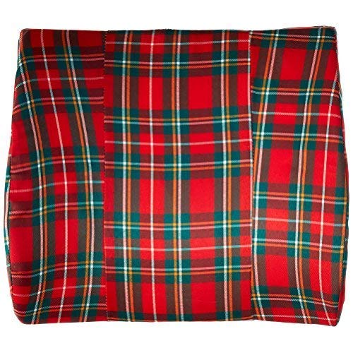 Graham-Field DM80R Lumex Lumbar Support Pillow for Cars and Office Chairs, Decorative Red Plaid