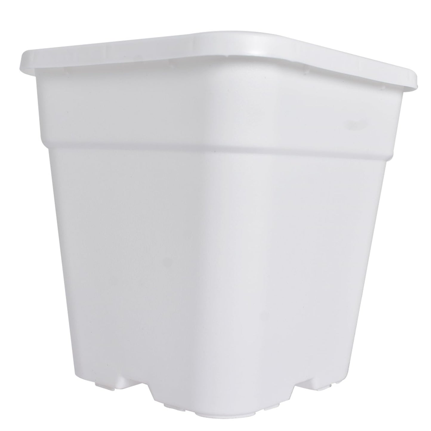 findmall 1 Gallon Square White Nursery Pots Plant Pots Grow Pots Nursery Container for Planting Soil Plants 10 Pcs