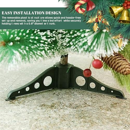 Christmas Tree Stand Removable Plastic Triangle Christmas Tree Base Replacement for Xmas Trees 0.79" in Diameter Stand Base Stands.