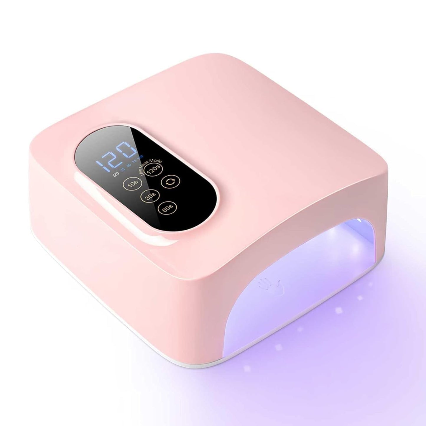 PASSHA 72W Cordless LED Nail Lamp, Rechargeable UV Nail Dryer for Gel Polish, Portable Manicure Light with 4 Timers, LCD Display, 36 LED Beads