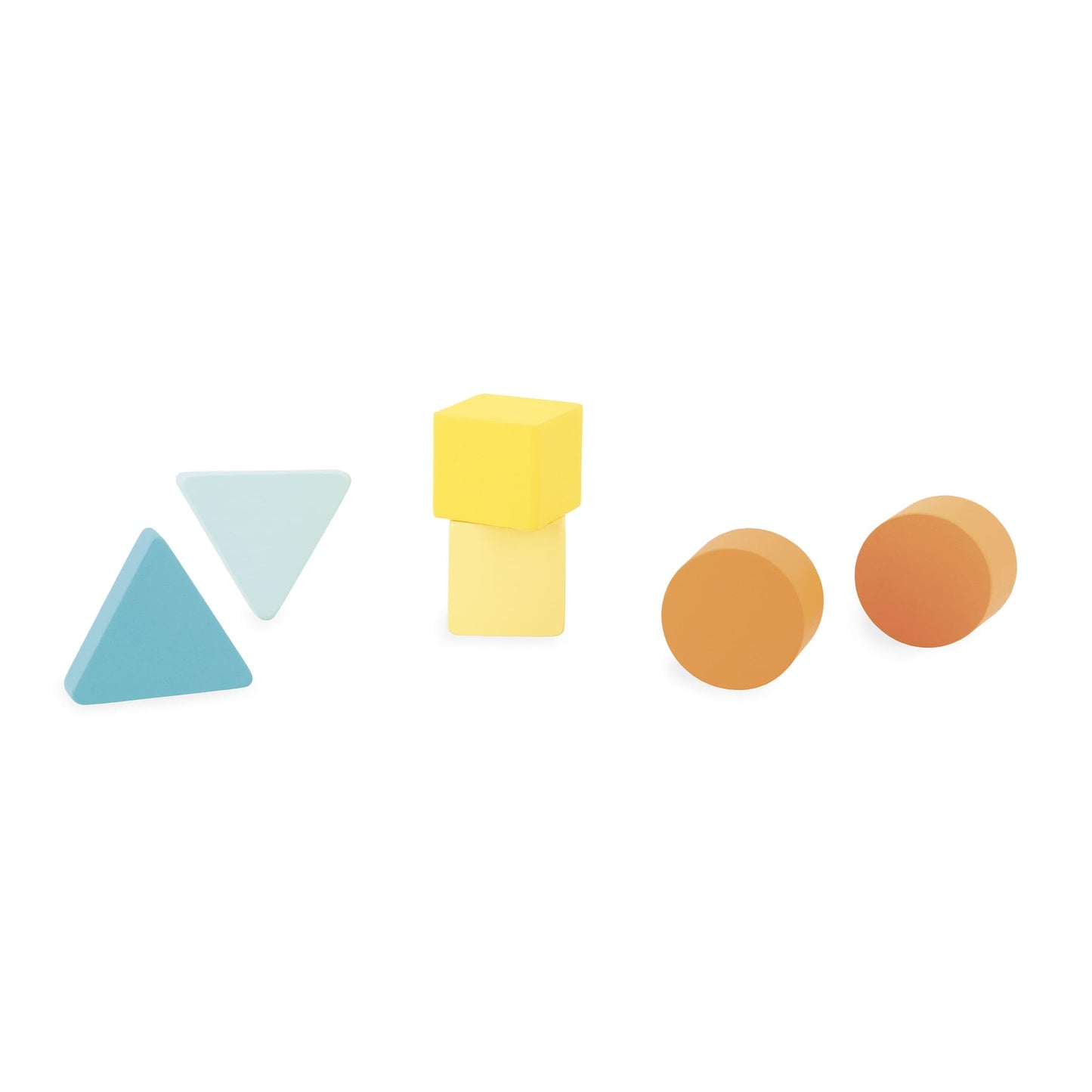 Janod Geometric Shapes 6 pc Wooden Sorting Box - Ages 12+ Months to 3 Years - J05330