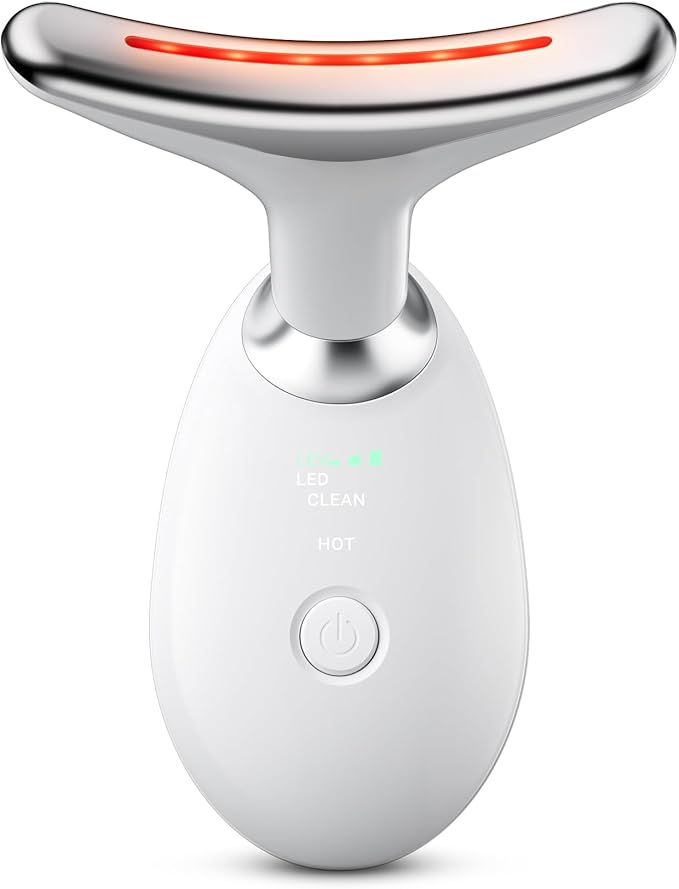 Cocobeen Face Neck Tool for Skin Care, Electric Neck Face Lifting Device for Wrinkle Removal (White)