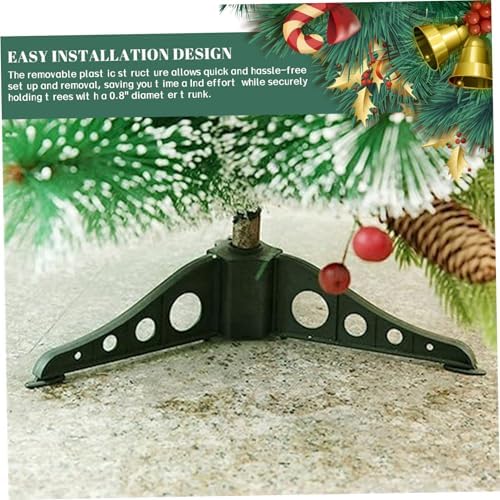 Christmas Tree Stand Removable Plastic Triangle Christmas Tree Base Replacement for Xmas Trees 0.79" in Diameter