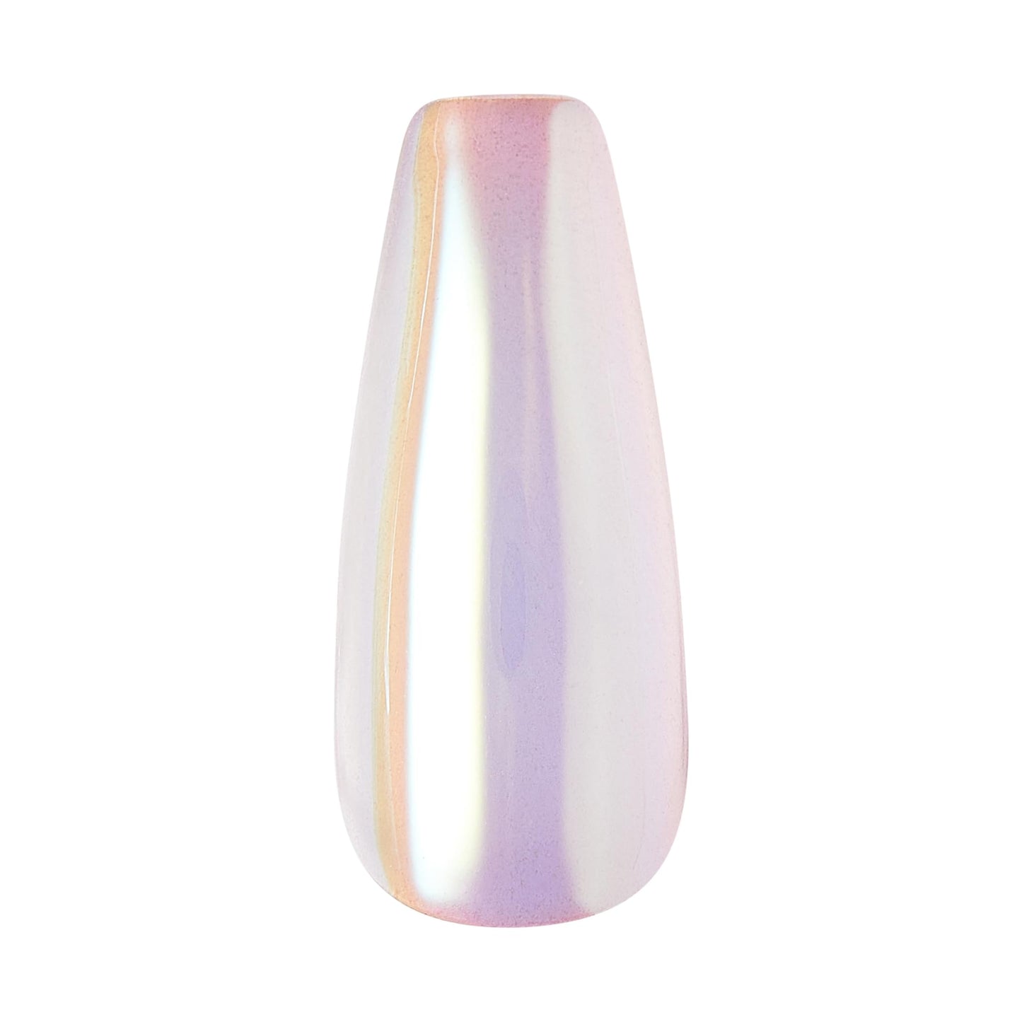 KISS Gel Fantasy Press On Nails, Nail glue included, Jelly Cookie', Pink, Long Size, Coffin Shape, Includes 28 Nails, 2g glue, 1 Manicure Stick, 1 Mini File (Pack of 2)