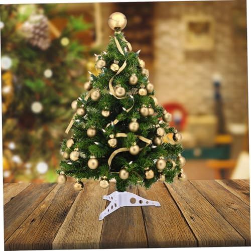Christmas Tree Stand Plastic Base for Artificial Trees White Stable Support for Pole Decorations and Holiday Displays