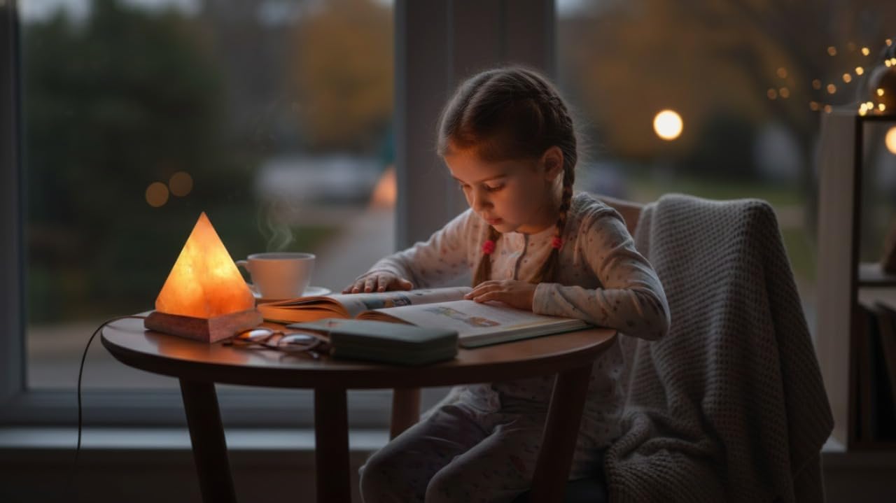 NatureBoost HL Himalayan Pink Salt USB Multi Colored lamp (Pyramid)