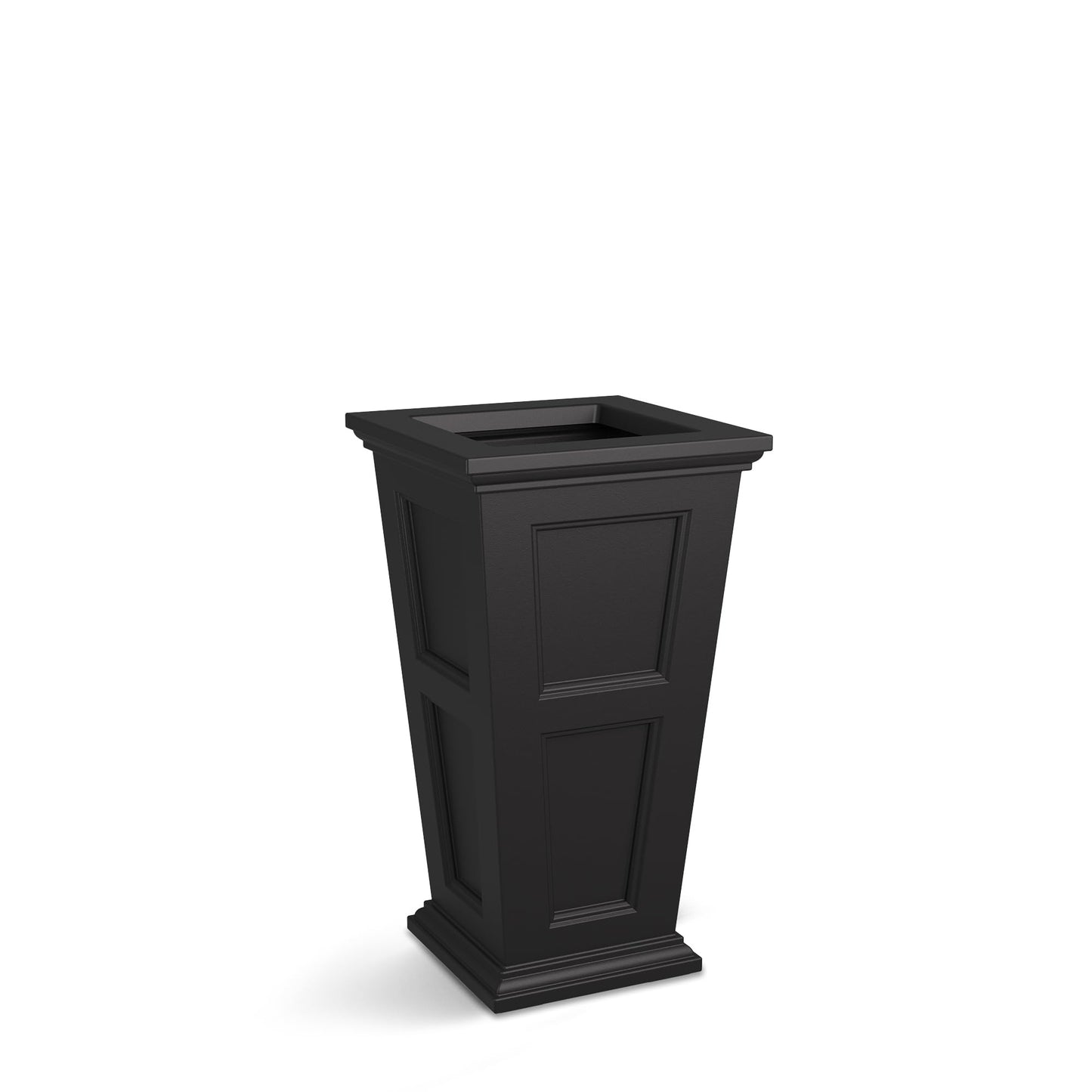 Mayne Fairfield 28-Inch Tall Planter – Self-Watering, Weather-Resistant Planter for Flowers – Durable Outdoor Design for Patio, Porch, or Entryway