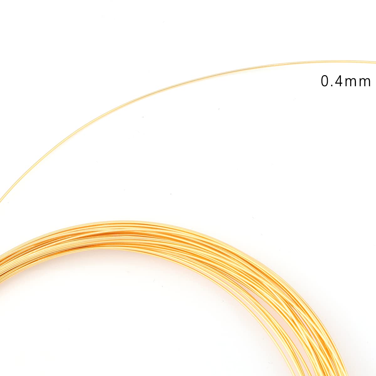 BEADIA 18K Gold Plated Wire 0.4mm 10 Meters Bead Cord for Bracelet Necklace Charm Beading Jewelry Making Findings
