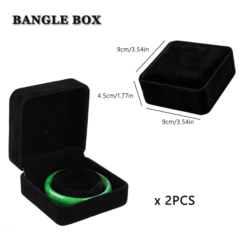LUOLIPEYA 10 Pack Velvet Jewelry Gift Boxes for Bracelet Necklace Pendant Ring Earring Display Case Jewelry Box Storage Organizer Holder for Wedding