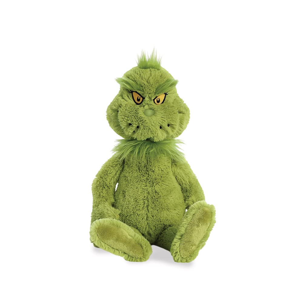 Aurora® Whimsical Dr. Seuss™ Grinch Stuffed Animal - Officially Licensed Plush for Imaginative Play - Perfect for Kids and Adults - Green 16 Inches