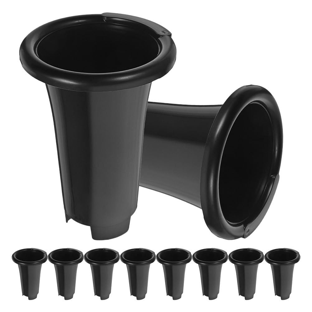 Mipcase 10Pcs Orchid Nursery Pots with Drainage Holes Plastic Plant Nursery Containers 7.67X5.31X5.31In for Indoor Outdoor Succulent Growing and Repotting