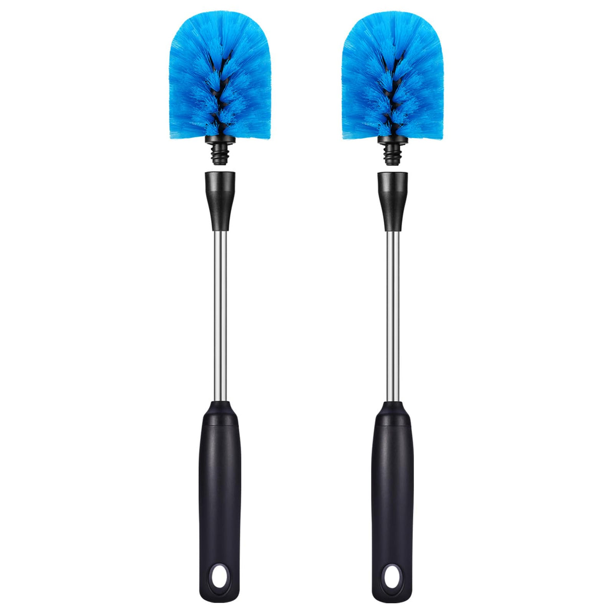 Stainless Steel Bottle Brush with Replaceable Head (2 Count)