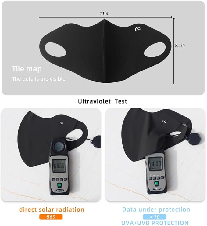 Breathable Washable Reusable Sun Face Mask For Women Men,sunscreen UV Face Shield For Hiking Riding Exercise