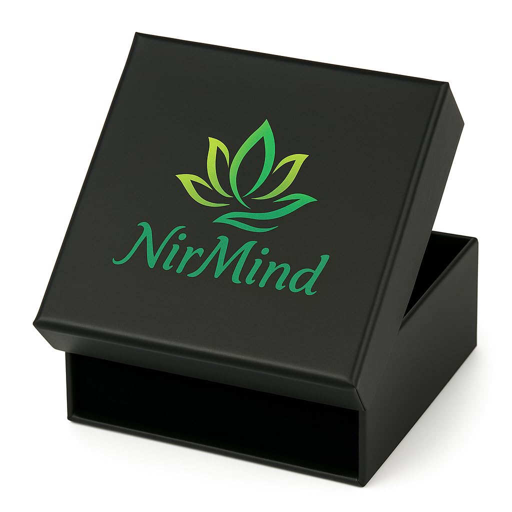 MirMind 2Pcs Breathing Necklace for Stress Relief-Mindful Exhale Tool Anxiety Reduction, Meditation & Relaxation-Stainless Steel Pendant for Deep Mindfulness Breathing-Portable Calm Aid