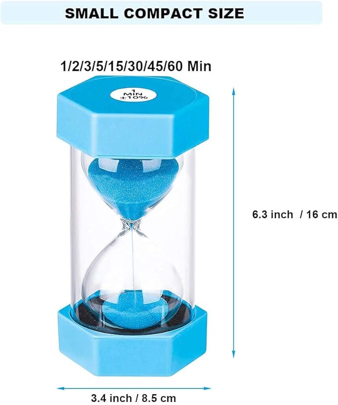 SuLiao Hourglass Timer Sand Clock 2 Minute： Colorful Sand Timer 2 Minute, Small Green SandWatch 2 Min, Plastic Hour Glass Sandglass for Kids, Games, Decor, Classroom, Kitchen, Toothbrush