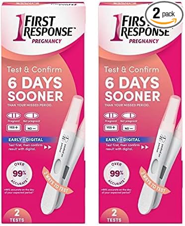 First Response Test & Confirm Pregnancy Test, 1 Line Test and 1 Digital Test Pack (Pack of 2)
