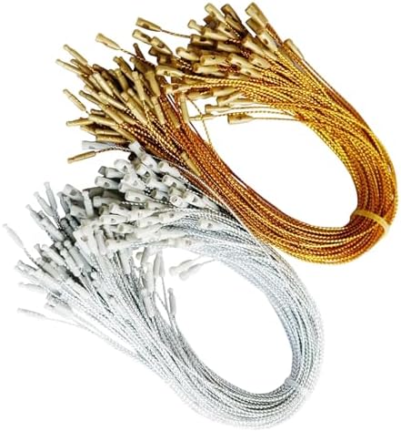 Christmas Ornament Hangers String 200Pcs Ribbon Hook Rope Pre Cut with Clip Locking for Hanging Decors Christmas Hangers