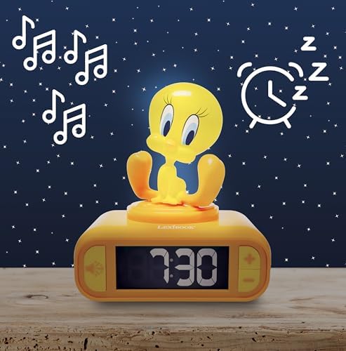 LEXiBOOK, Titi Nightlight Alarm Clock, RL800TW