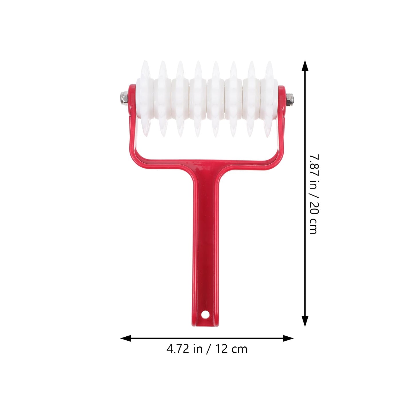Zerodeko Pizza Dough Roller Docker 7.87 Inch Plastic Spike Wheel Kitchen Gadget for Even Pizza Crust Perforation and Bubble Prevention Baking Tool