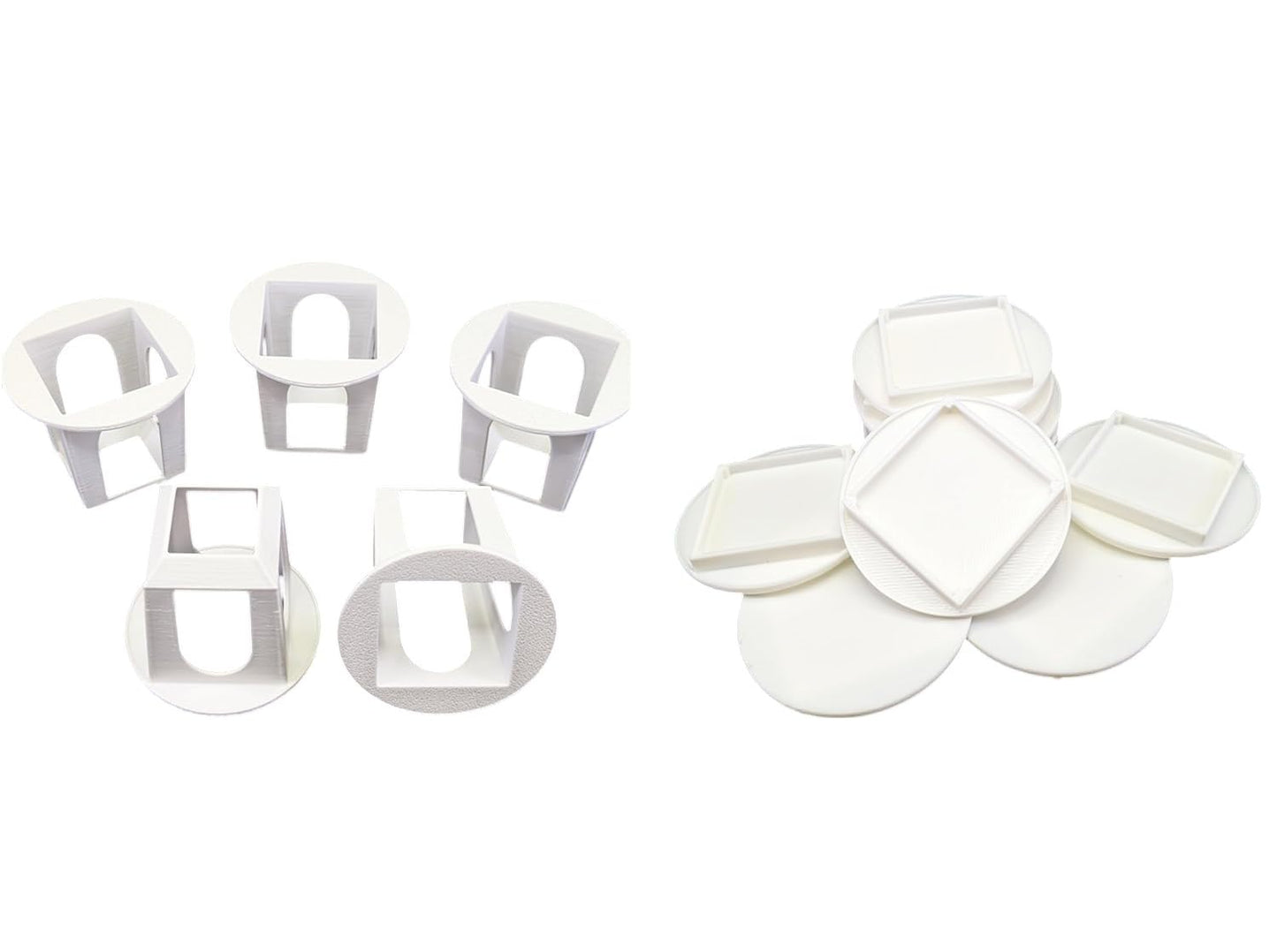 Grow Cubes for Hydroponic System/Compatible with Gardyn (10 Grow Cubes / 10 White caps)