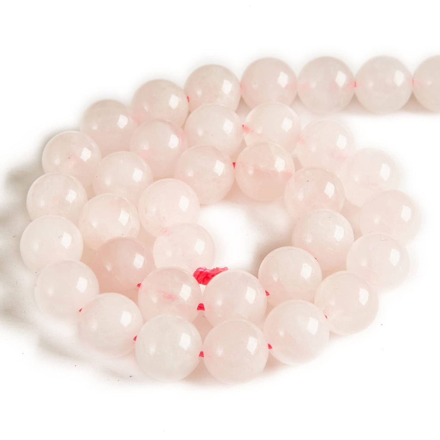 100pcs 8mm Rose Quartz Beads Natural Gemstone Beads Round Loose Beads for Jewelry Making