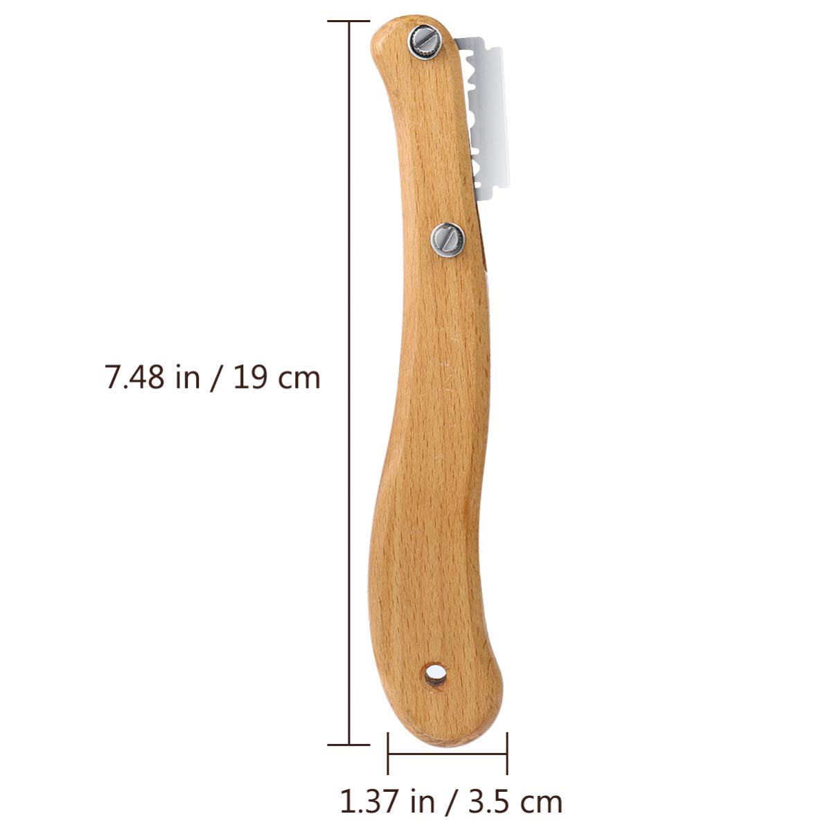 Healeved Bread Lame Dough Scoring Tool Van Wooden Handle 5 Blades, Creative Bread Scoring Tool Bread Slicer Cake Cutter, Acid Dough Bread Blades with Protector Cover