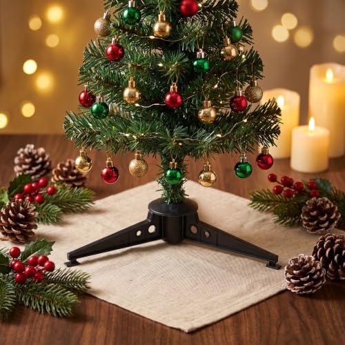 6pcs Christmas Tree Stand Plastic Base with 0.9cm Central Hole
