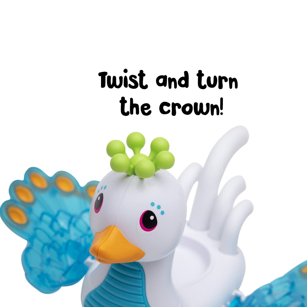 Playskool Glo Friends - Hugbug & Harmony Pop, Push & Roll! - Swan Vehicle - Glowing Bug - SEL Toy - Ages 2+