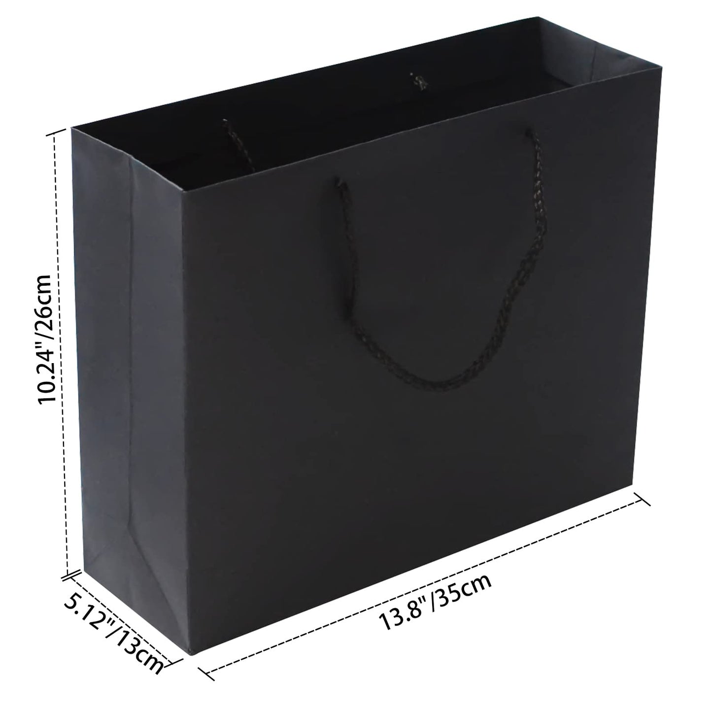RUIFYRAY Large Black Luxury Magnetic Gift Box with Lid, Ribbons and Gift Bag, 12.2x8.7x4 Inches, Great for Christmas, New Year, Wedding, Birthdays, Man
